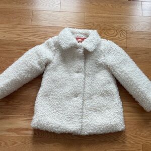 Mini Boden | Cozy White Teddy Jacket